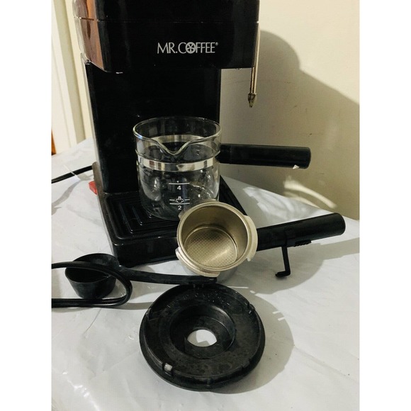 Mr. Coffee Espresso Cappuccino Maker Black Model ECM2 Makes 4 Cups Tested - Picture 1 of 6